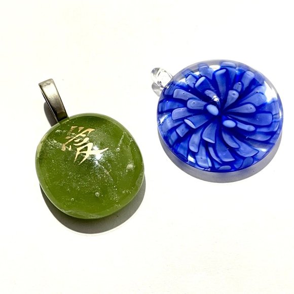 Jewelry - 3/$15 Two Art Glass Pendants